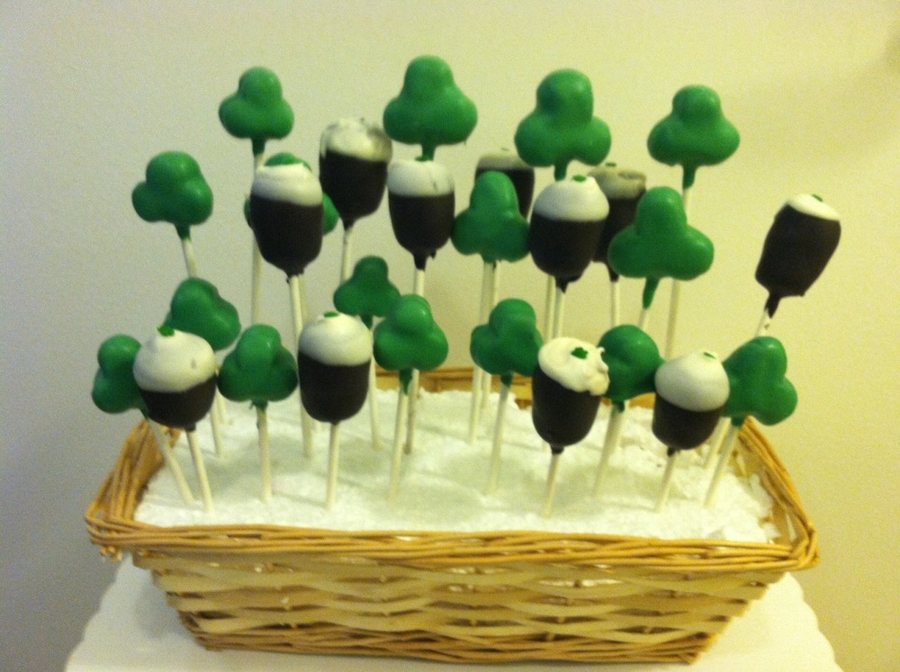 Image result for St. Patrick's day cake pops